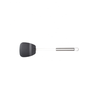 Ustensile de cuisine en nylon résistant à la chaleur et durable, avec manche traditionnel en acier inoxydable, certifié CE, compatible lave-vaisselle