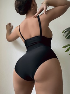 STOCK avec coussinet en <span class=keywords><strong>maille</strong></span> transparente pour femmes, maillots de bain <span class=keywords><strong>XL</strong></span>, maillot de bain une pièce pour femme - Product Image 3
