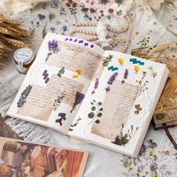 Ensemble d'autocollants transparents pour agenda et journal, motifs floraux saisonniers, pour journalisation, mise en page d'agenda et scrapbooking