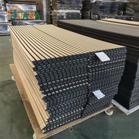 Panneaux acoustiques en bois à lattes pour l'intérieur moderne, panneaux acoustiques pour la conception de studio de musique, insonorisés, imperméables, ignifuges
