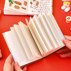 Cuaderno de Bolsillo McDonDon Serie Trabajo Parcial A7, Páginas de Alta Capacidad y Papel Grueso Offset, Mini Diario con Temática Divertida - Product Image 4