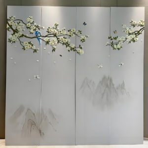 定制3D皮革刺绣家居室内装饰墙板耐用欧洲床头板电视背面柔性墙板 - Product Image 1