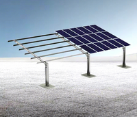 Structure de montage en acier revêtu de Zn-Al-Mg pour carport solaire, espace de stationnement solaire pour voitures
