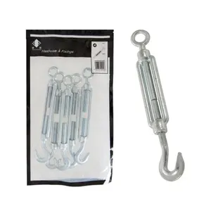 ISO Galvanized DIN1480 Drop Forged M316mm 8M Putaran Gesper TurnBuckle Handan dengan Eye-Hook untuk Konstruksi