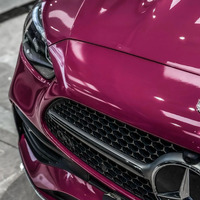 WRAPMASTER 1.52*15m TPU Brillante Magenta, Película Protectora de Pintura PPF de Color con Autocuración, Instalación en Húmedo, Película Autoadhesiva para Envoltura de Automóviles