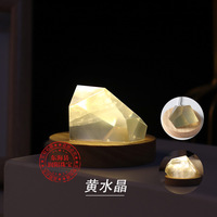 Lampe en cristal naturel brut de quartz clair en forme libre pour la vente en gros
