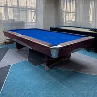 Table de billard professionnelle d'extérieur avec pare-chocs Accura, multifonctionnelle et pliable, pour joueurs de snooker et de billard