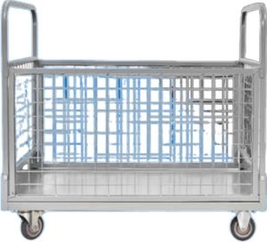 Eenvoudig Te Verplaatsen Capaciteit 4-wielige Flatbed Platform Handtruck Opvouwbaar Ontwerp Voor Handig Gebruik In Magazijnen - Product Image 1