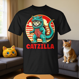 Maglietta Catzilla per Mamma e Papà di Gatti - Prodotto Promozionale - Product Image 3