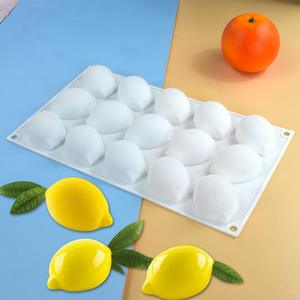 3D Frucht förmige Silikon-Fondant formen <span class=keywords><strong>3</strong></span>-Kavitäten-Mangoform für Kuchen dekor 3D-Simulationswerkzeug für Mousse-Silikon-Dessert form - Product Image 4