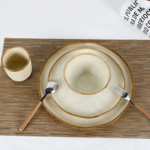 Handcrafted Terracotta Tableware <b>Set</b> <b>Microwave</b>-Safe Retro Dishes with Logo Printing Lead-Free Restaurant & Home Collection - Product Image 1