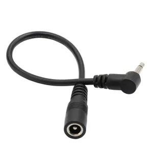 Right Angle 3.5mm 1/8 TS Male Mini Plug to DC 5525 Plug Monaural Mono Audio Cable 6ft