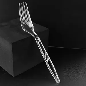 Hot bán dùng một lần dao kéo Flatware Bộ nhựa thìa dĩa và dao Khăn ăn PS nhựa dao kéo