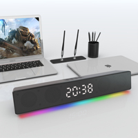 2022 RGB Soundbars רמקול 2400mAh 10W מעורר שעון אלחוטי רמקול סאב חכם טלוויזיה משחקי sounbar