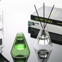 Nouveau design désodorisant diffuseur bâton de roseau bouteille en verre diffuseur d'arôme de luxe pour parfum de maison