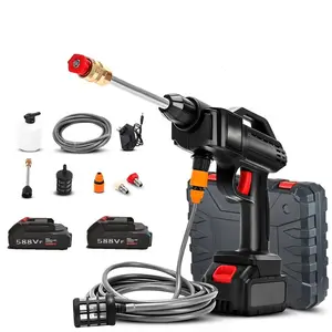 Portable Powerful High Pressure car washer 24V Lithium battery Wireless Car Wash Jet Foam Water Gun Cleaning Machine