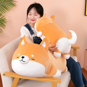 Peluche de Corgi Shiba Inu, Perro Acogedor Súper Suave, Almohada Antiestrés para Dormir, Compañero de Cama para Niños, Venta al por Mayor de Fábrica - Product Image 1