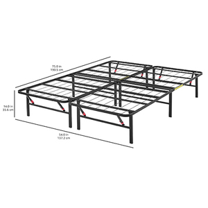 Estilo militar para salir, descanso para el almuerzo de <span class=keywords><strong>Metal</strong></span> portátil, plegable, para acampar, individual, para adultos, dormitorio, barandilla para ahorrar espacio, estante de almacenamiento - Product Image 6