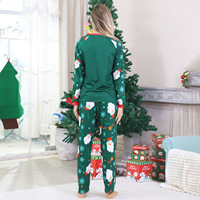 Pyjamas de Noël à Manches Longues et Taille Élastique de Style Européen et Américain pour Famille, Tenue d'Intérieur pour l'Hiver