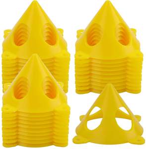 Bview <span class=keywords><strong>Art</strong></span> jaune cône toile et rehausseurs de porte d'armoire acrylique et époxy peinture à verser supports de toile - Product Image 5