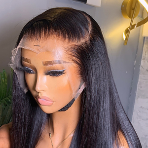 Nouvelle perruque Lagos Hairline Widows Peak en soie lisse 7x7 HD sans colle avec fermeture en dentelle, perruque frontale 13x6 en cheveux humains pré-épilée avec ligne de cheveux naturelle - Product Image 3