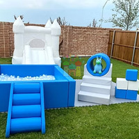 Ensemble d'équipement de jeu souple Clôture d'escalade intérieure/extérieure pour enfants Fêtes École et centres commerciaux Piscine à balles Exercice amusant