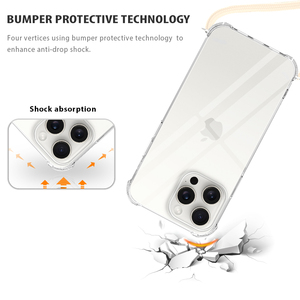<span class=keywords><strong>Funda</strong></span> y <span class=keywords><strong>correa</strong></span> para teléfono con cuerpo cruzado de TPU transparente para <span class=keywords><strong>Iphone</strong></span> 16 15 14 13 12 11 Pro Max X XS XR 7 8 Plus SE - Product Image 2