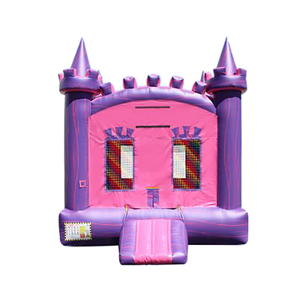 Castillo inflable púrpura para niños, casa hinchable para saltar de 13x13 - Product Image 4