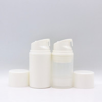 Flacon pompe sans air 5ml 10ml 15ml 25ml, flacon pompe cosmétique sous vide sans air / flacon sans air en plastique pour l'emballage d'huiles cosmétiques