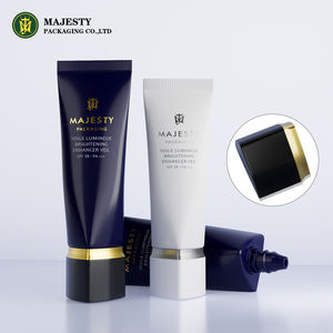 Tube de crème BB/<span class=keywords><strong>CC</strong></span> noire mate de luxe |   Emballage en plastique souple PP+PE personnalisé pour masque facial cosmétique de soin de la peau, écran solaire 100 ml - Product Image 4