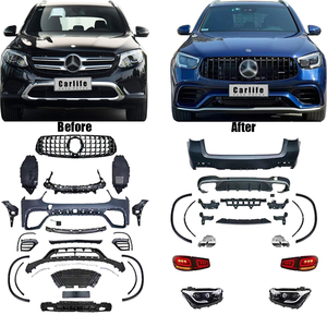 2022 Kit de carrosserie de conversion de style GLC63 AMG pour <span class=keywords><strong>Mercedes</strong></span> benz <span class=keywords><strong>GLC</strong></span> classe X253 2015-2019 nouveau design - Product Image 2