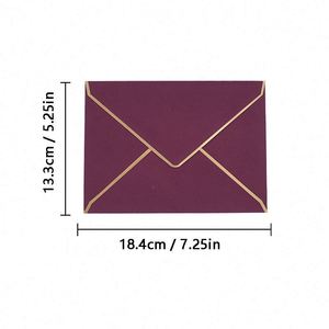 Invitaciones Personalizadas A7 Estilo Occidental, Sobres Perlados con Estampado en Relieve, Impresión de Logotipo para Bodas - Product Image 3
