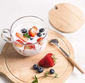 Tazza di latte di caffè tazza di colazione tazza di caffè creativa tazza di vetro di succo con buona mattina - Product Image 4