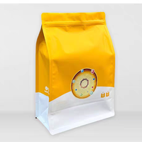 Vente en gros de sachets alimentaires personnalisés pour biscuits pochette scellée à huit côtés avec fermeture éclair sacs en plastique