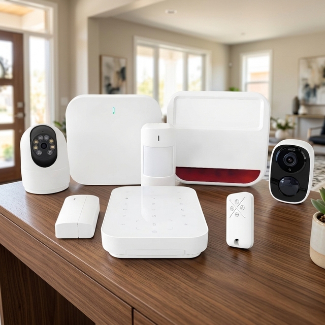 LHD8100 Wireless Home Alarm System 868mhz Anti GSM Jammerr Smart Alarm With Mobile Smart Alarm System Home Security with Camera