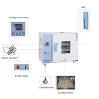 Contrôleur LCD programmable de petite taille four de séchage équipement de laboratoire chambre intérieure en acier inoxydable chauffage à air chaud pour laboratoires