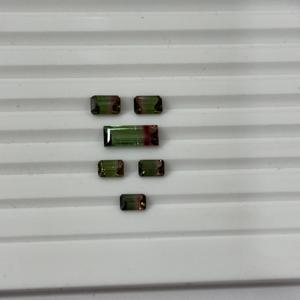 Hermosas Turmalinas de Sandía Naturales, Corte Octogonal con Separación de Color, Gemas Sueltas para Joyería Hecha a Mano, Venta al Por Mayor - Product Image 1