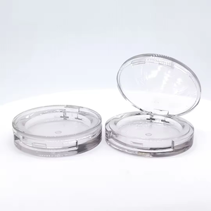Caja de sombra de ojos cuadrada de plástico de cristal transparente completo de lujo logotipo personalizado caja de <span class=keywords><strong>polvo</strong></span> compacta transparente contenedor de sombra de ojos rubor - Product Image 3