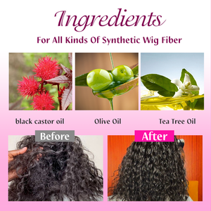 Huile de ricin noire nourrissante <span class=keywords><strong>pour</strong></span> <span class=keywords><strong>cheveux</strong></span> bouclés, après-shampoing brillant, produits de soins organiques, lisseur, <span class=keywords><strong>pour</strong></span> chevelure naturelle - Product Image 3