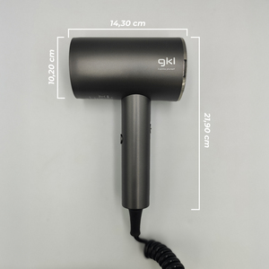 Asciugacapelli Onyxresort 1600W da Parete Nero - Product Image 4