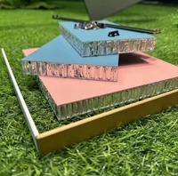 Panneau en aluminium alvéolaire à texture de grain de bois, ignifuge, isolant, durable, décoration murale intérieure pour hôtels et écoles