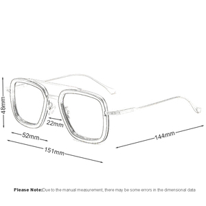Jiojew Lunettes <span class=keywords><strong>de</strong></span> Vue Classiques Carrées pour Hommes, Monture Optique Ultra <span class=keywords><strong>L</strong></span>égère en Titane Pur Style Iron Man <span class=keywords><strong>de</strong></span> Haute Qualité - Product Image 5