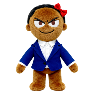 Peluche de Personaje de Dibujos Animados con Cuerno de Unicornio Arcoíris, Sudadera con Capucha Gris, Pantalones Deportivos Negros, Zapatillas Blancas, Cara Sonriendo - Product Image 4