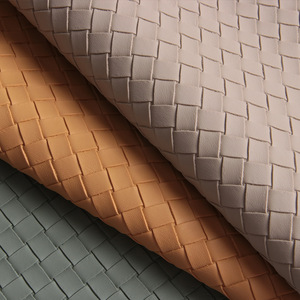 Cuero Sintético Longda Jixi de 1.3mm con Textura Tejida, 140cm de Ancho, Cuero Sintético Repujado de Grado Mueble - Product Image 2