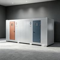 Toilettes publiques préfabriquées haut de gamme de luxe avec fenêtres galvanisées, design moderne pour parcs urbains, écoles et rues municipales