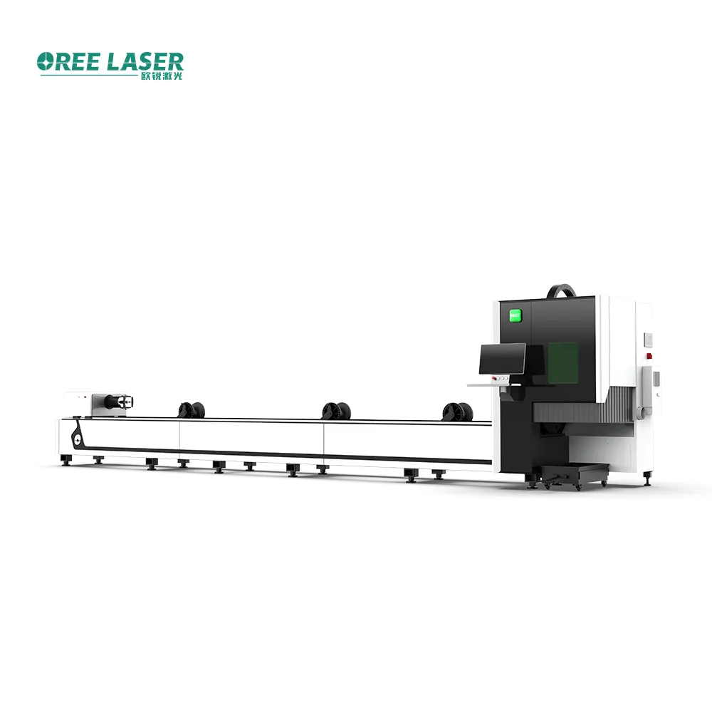 OreeLaser mesin pemotong tabung Laser serat industri TL6020 3000W untuk pengolahan pipa