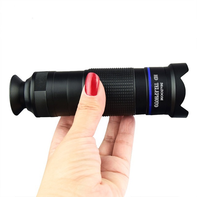 36x Mobile Phone Telephoto Lens with Adjustable Focus, High-definition for Concerts, Fishing, Live Streaming, External Camera