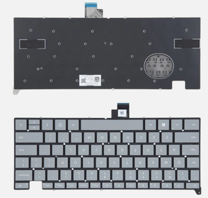 คีย์บอร์ดเวอร์ชั่นอเมริกาพร้อมปุ่มเปิดสําหรับ <span class=keywords><strong>Microsoft</strong></span> สําหรับแล็ปท็อป <span class=keywords><strong>Surface</strong></span> <span class=keywords><strong>Go</strong></span> 1934 ภาษาเสริมสีเทา - Product Image 2