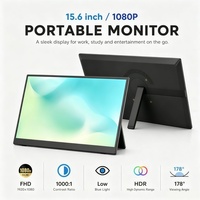Moniteur portable 15,6 pouces 16:9 1080P Full HD avec HDR et batterie intégrée