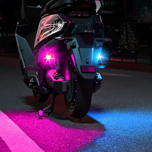 Luz de Advertencia para Motocicleta con Alimentación USB, Lámpara LED Anticolisión, Luz Trasera Lateral de Colores para Mejora y Reequipamiento - Product Image 4
